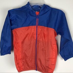 Lands’ End boys windbreaker hooded jacket